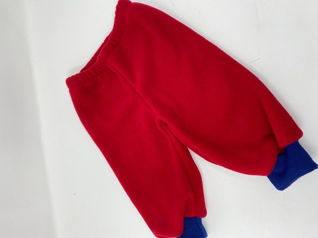 red baby pants