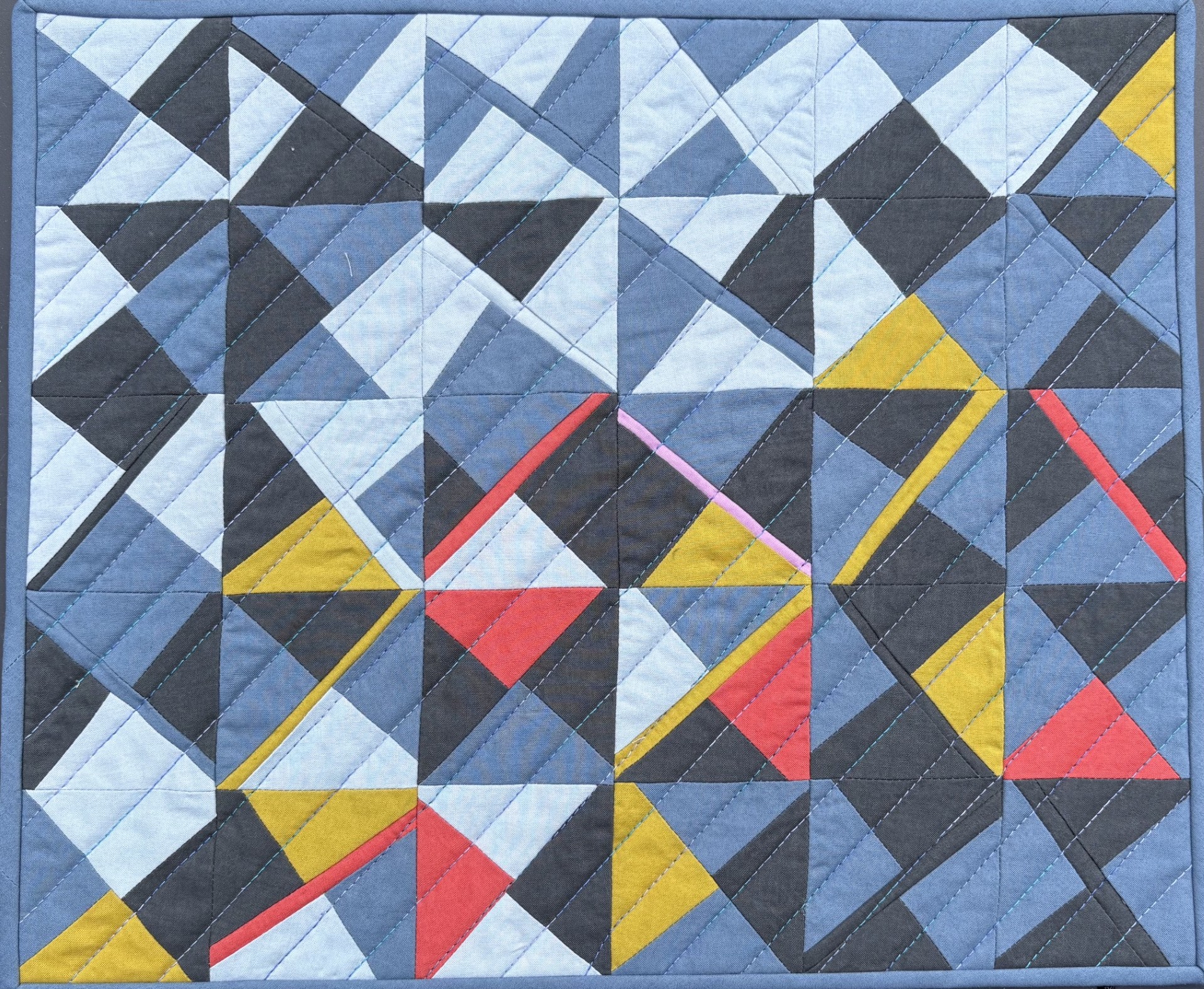 Hourglass Blues 15.5" x 13"
