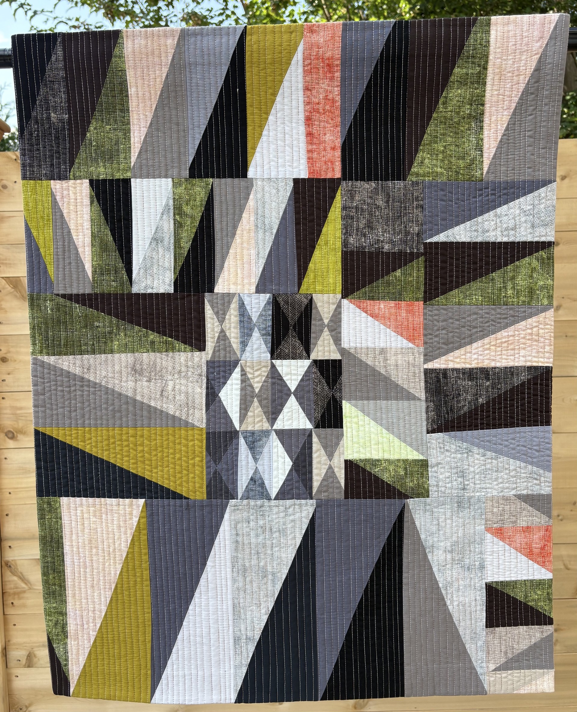 Dancing Triangles 31.5" x 24.5"