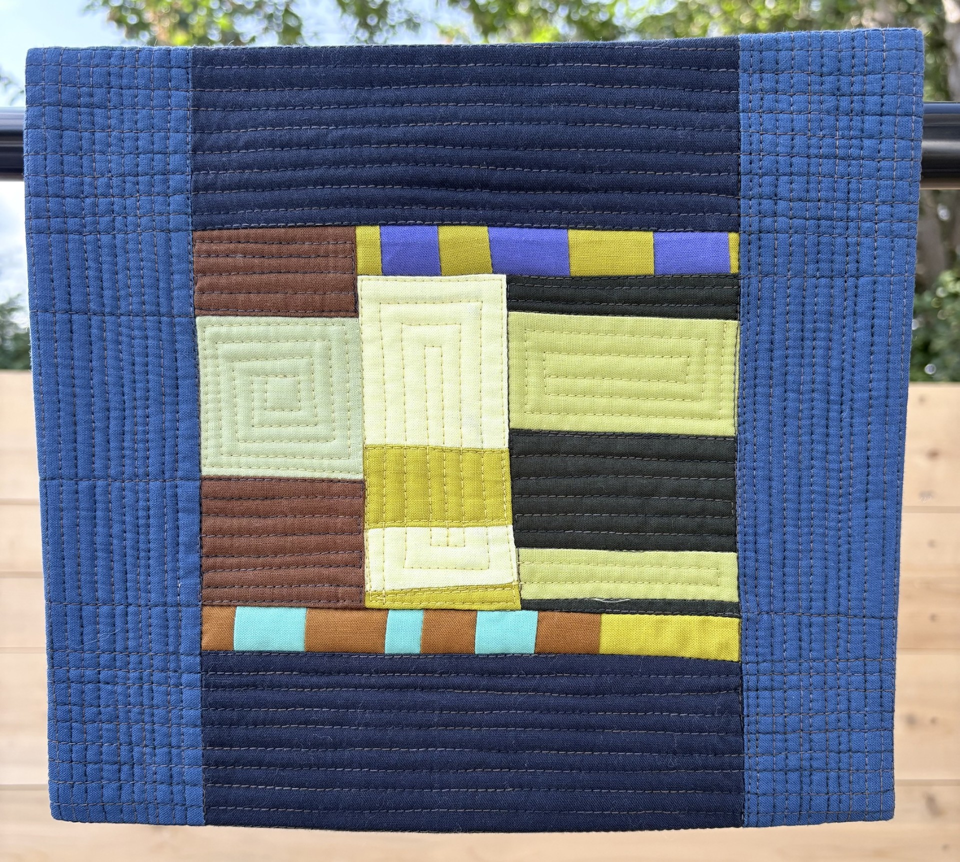Blue Abstract 10.25″ x 9″